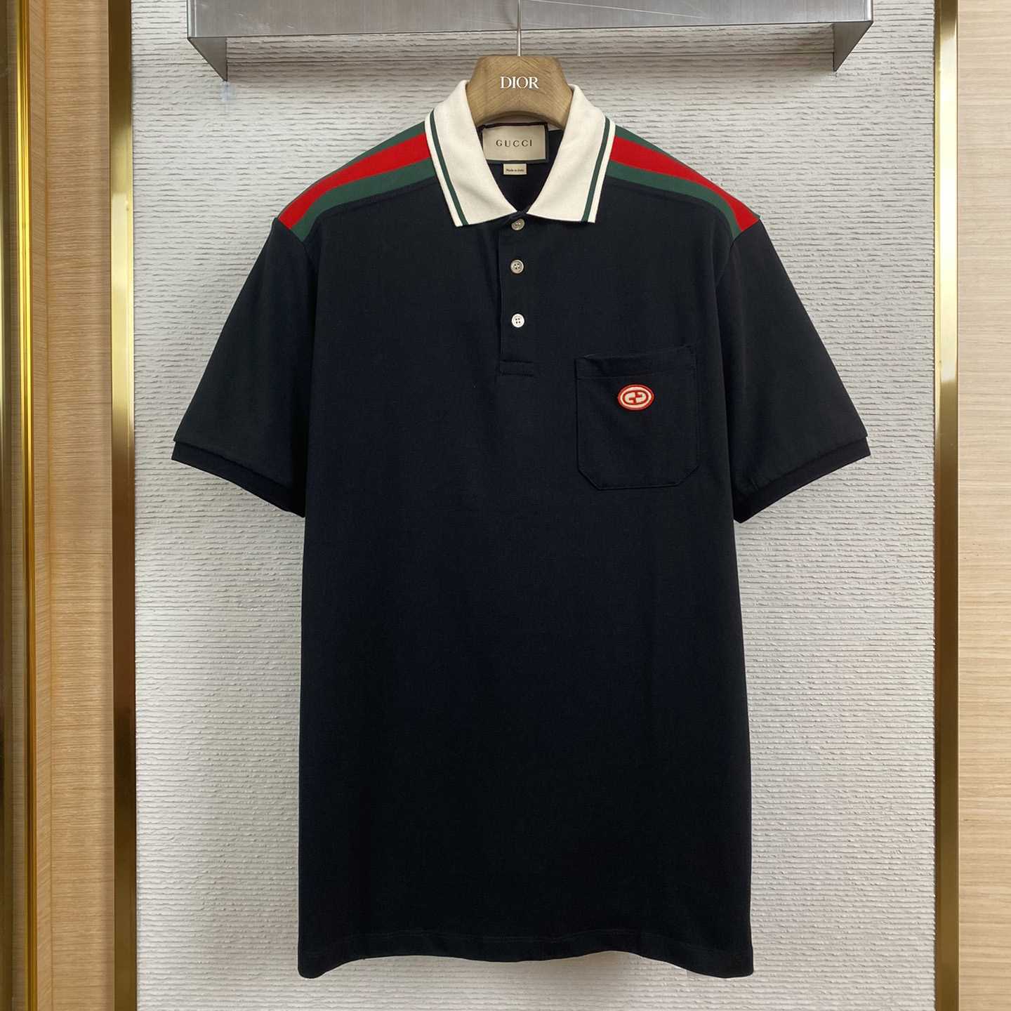 Gucci Cotton Polo With Interlocking G - FashionPlug