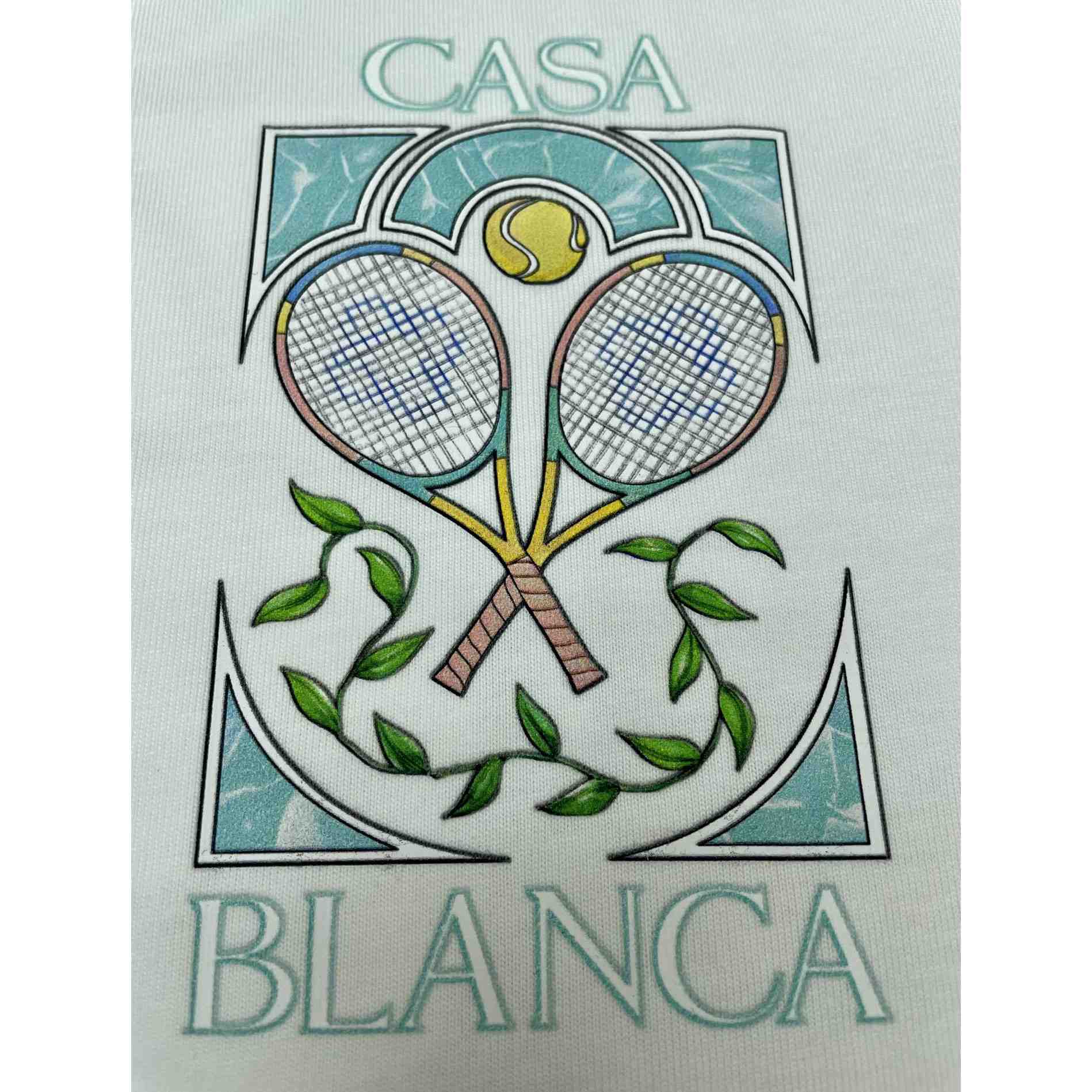 Casablanca Tennis Pastelle Printed T-Shirt   C870 - FashionPlug