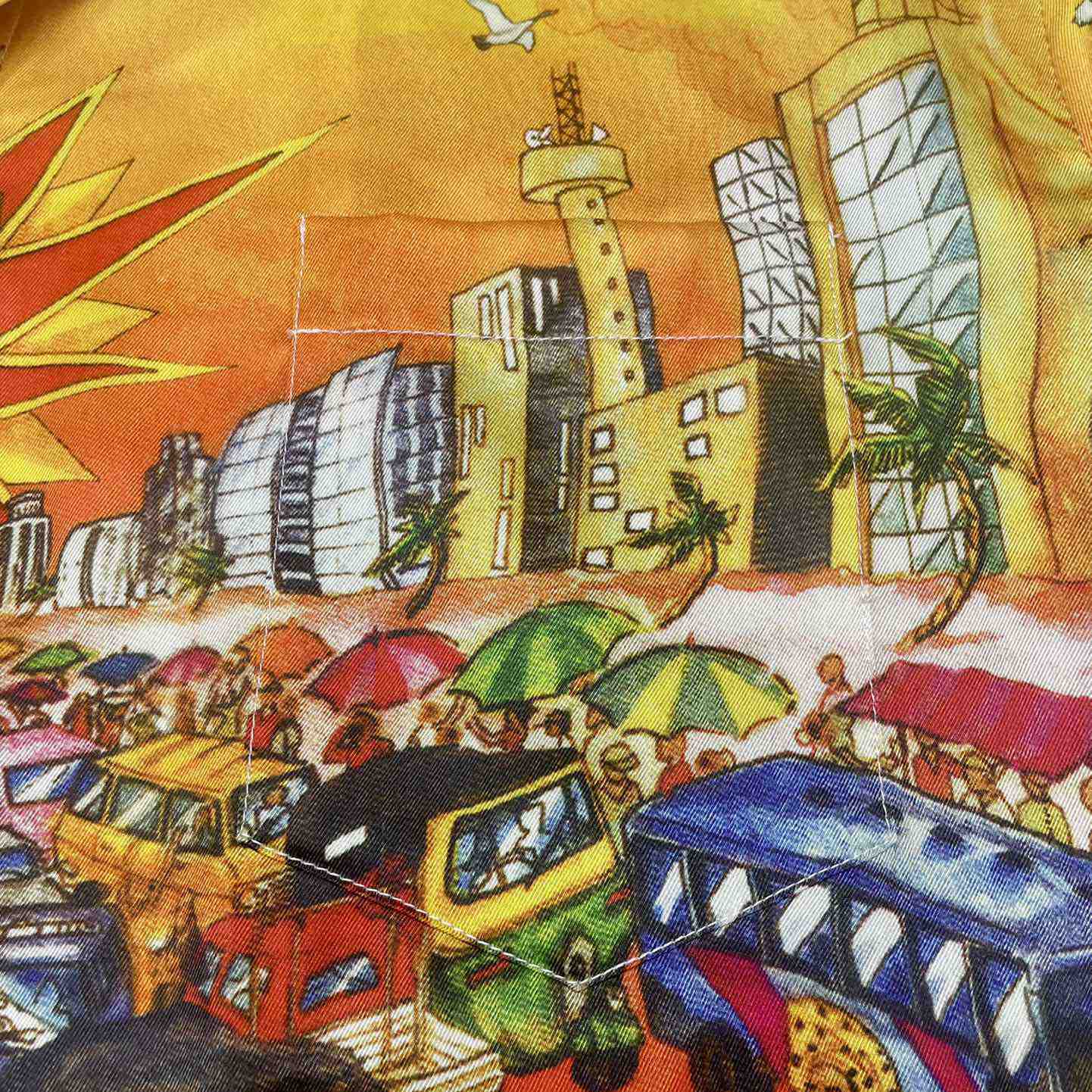 Casablanca Traffic Silk Shirt   CA3473 - FashionPlug