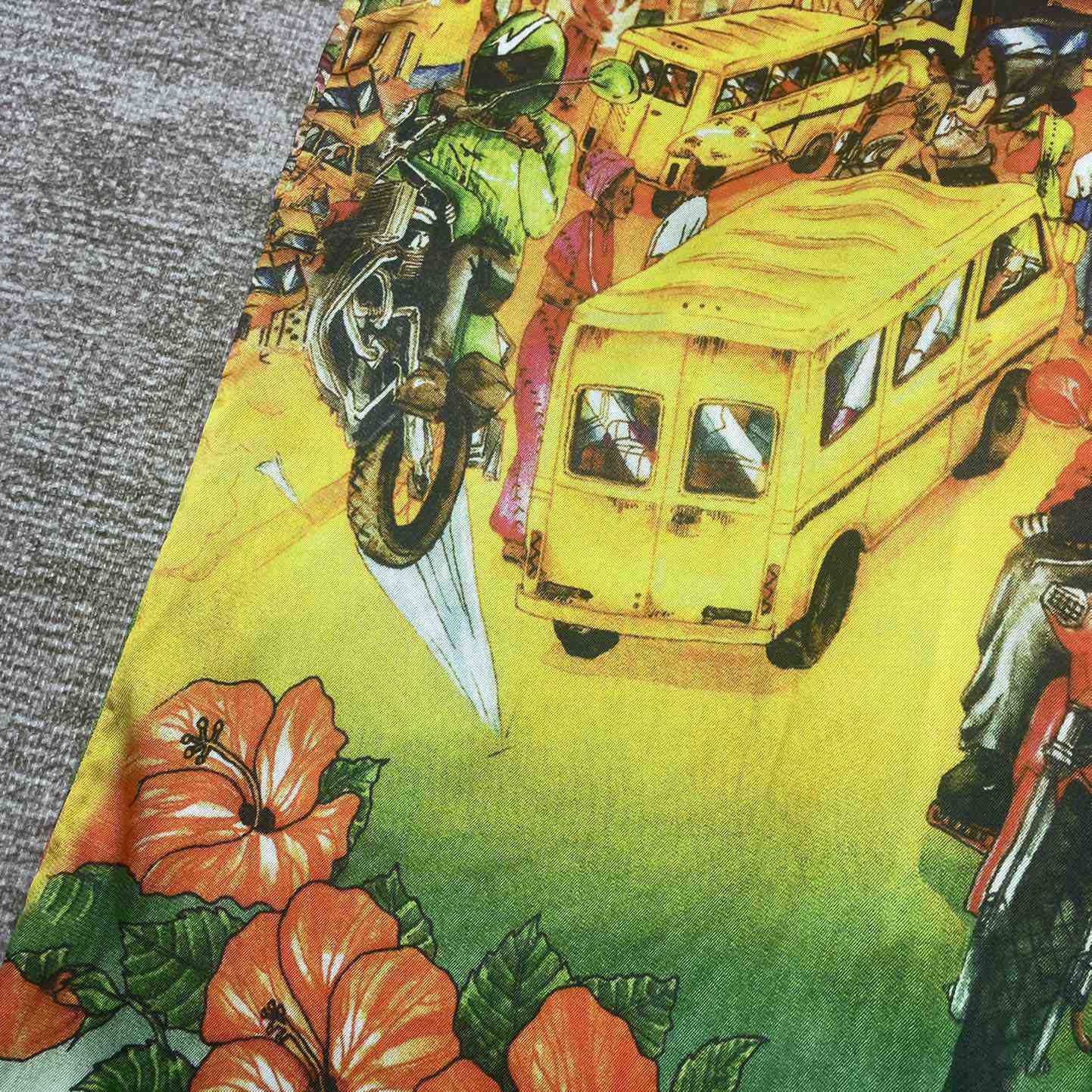 Casablanca Traffic Silk Shirt   CA3473 - FashionPlug