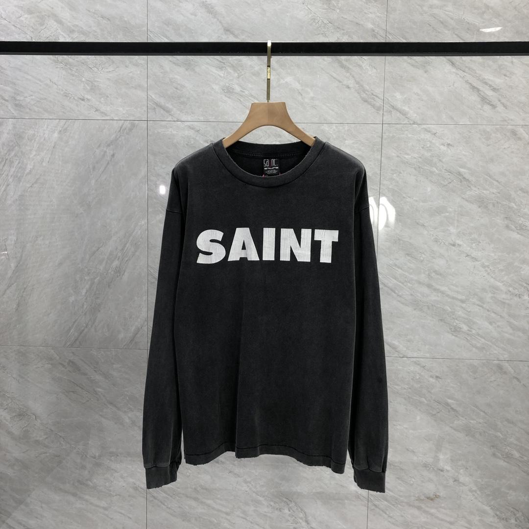 Saint Michael SNT Long Sleeve Tee - FashionPlug