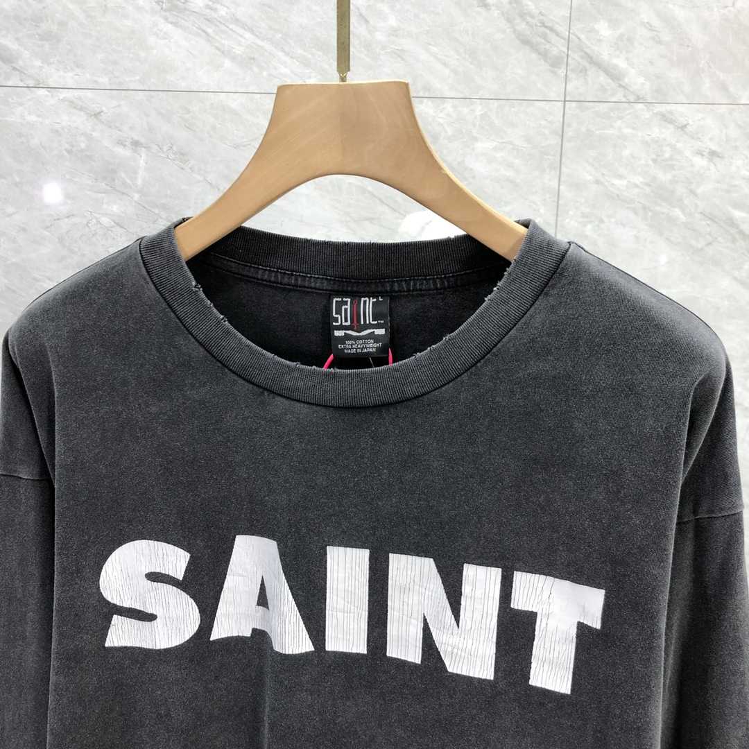 Saint Michael SNT Long Sleeve Tee - FashionPlug
