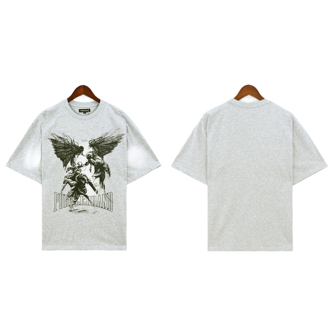 Purple-Brand Fight T-Shirt - FashionPlug