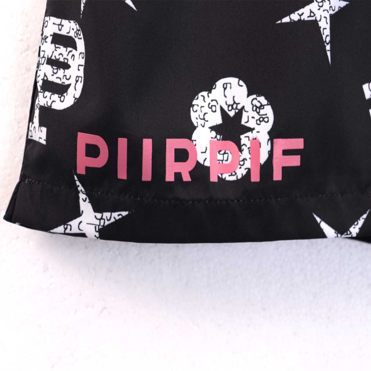 Purple-Brand Bubble Logo Short - FashionPlug