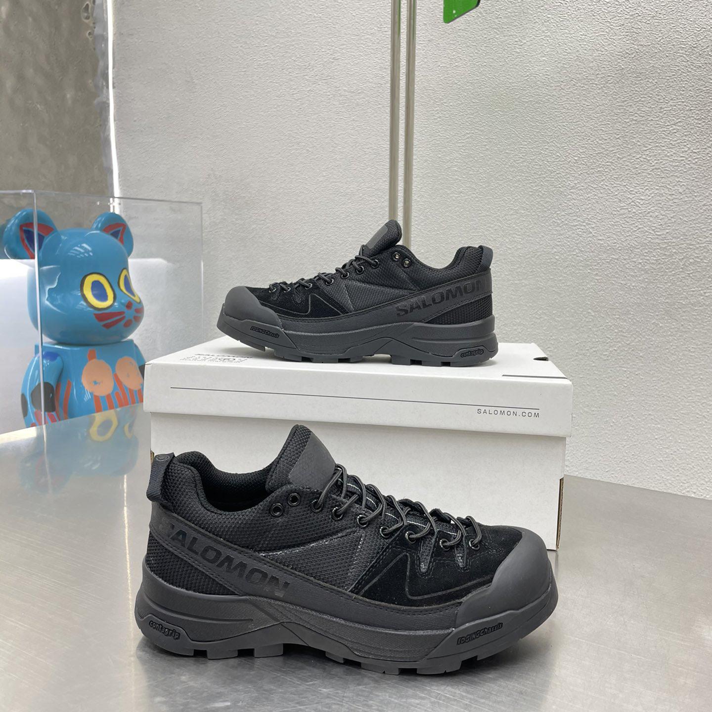 Maison Margiela Black Salomon Edition X-Alpages Sneakers - FashionPlug