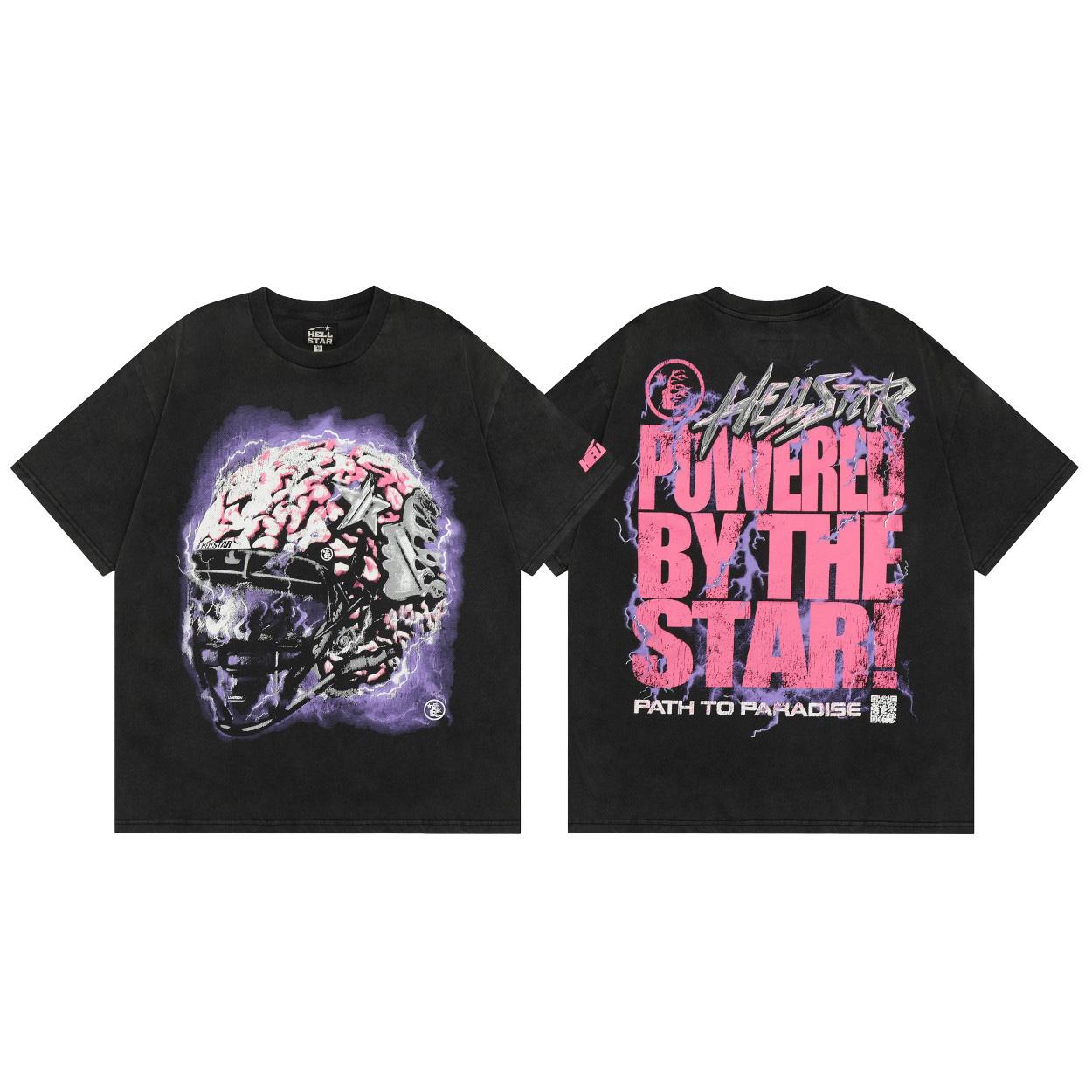 Hellstar Helmet Short Sleeve Tee - FashionPlug