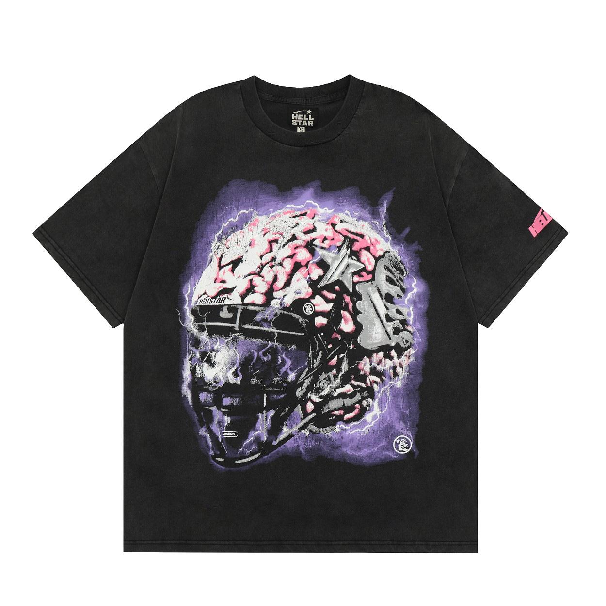 Hellstar Helmet Short Sleeve Tee - FashionPlug