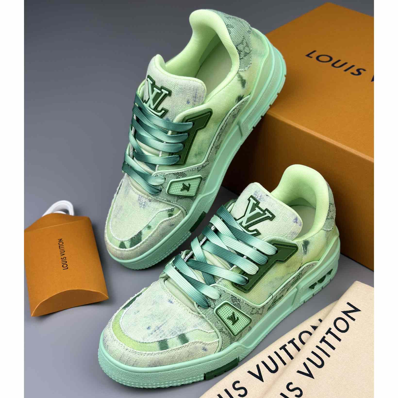 Louis Vuitton LV Trainer Sneaker   - FashionPlug