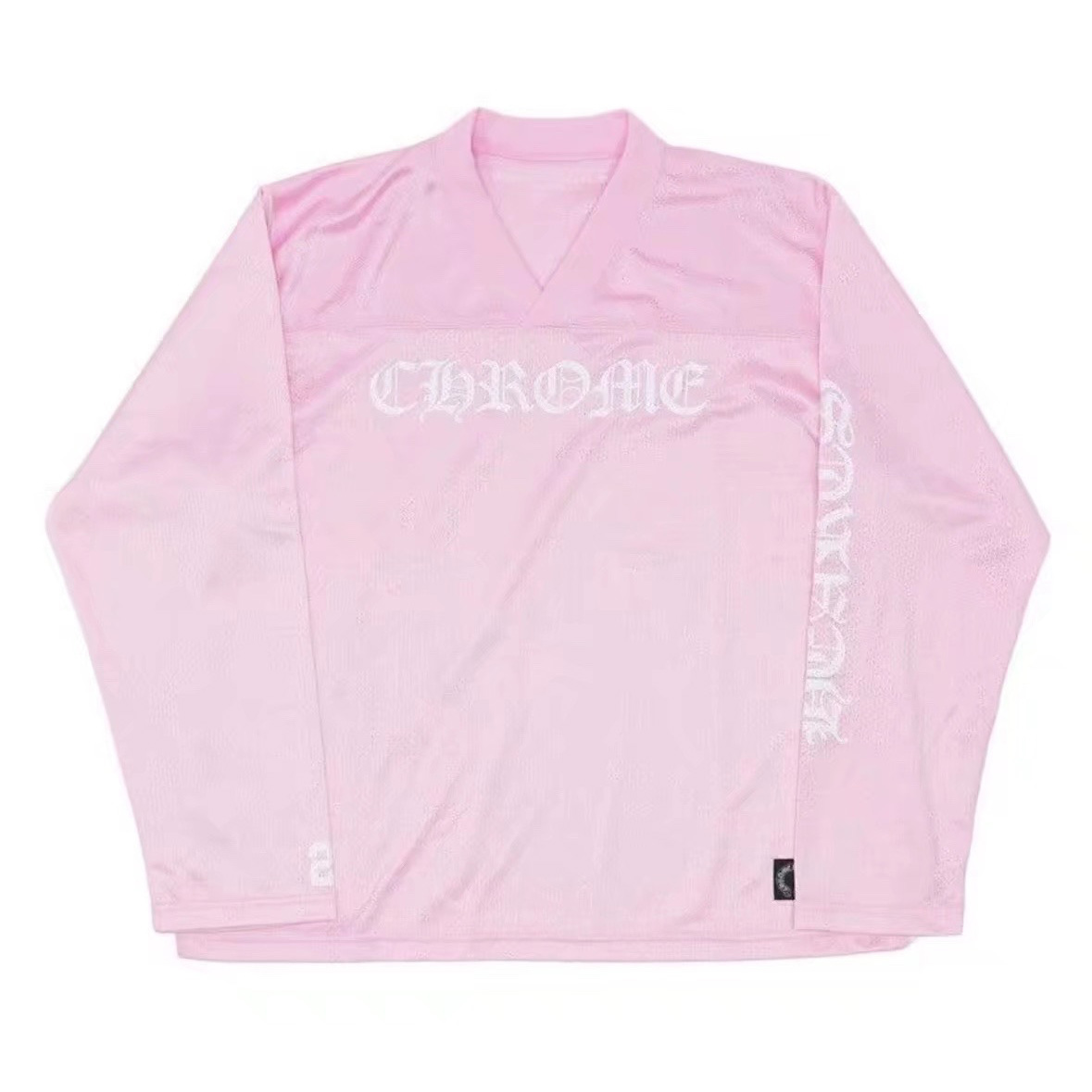 Chrome Heart Jersey Pink Long Sleeve - FashionPlug
