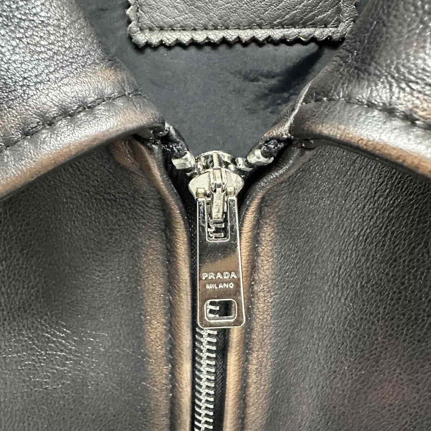 Prada Leather Jacket - FashionPlug