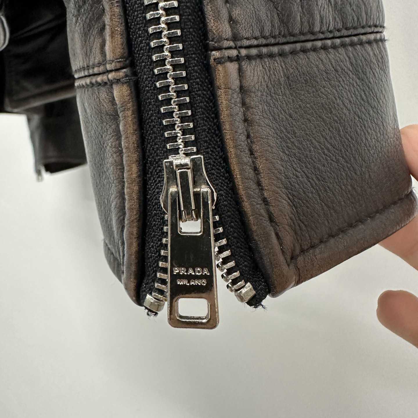 Prada Leather Jacket - FashionPlug