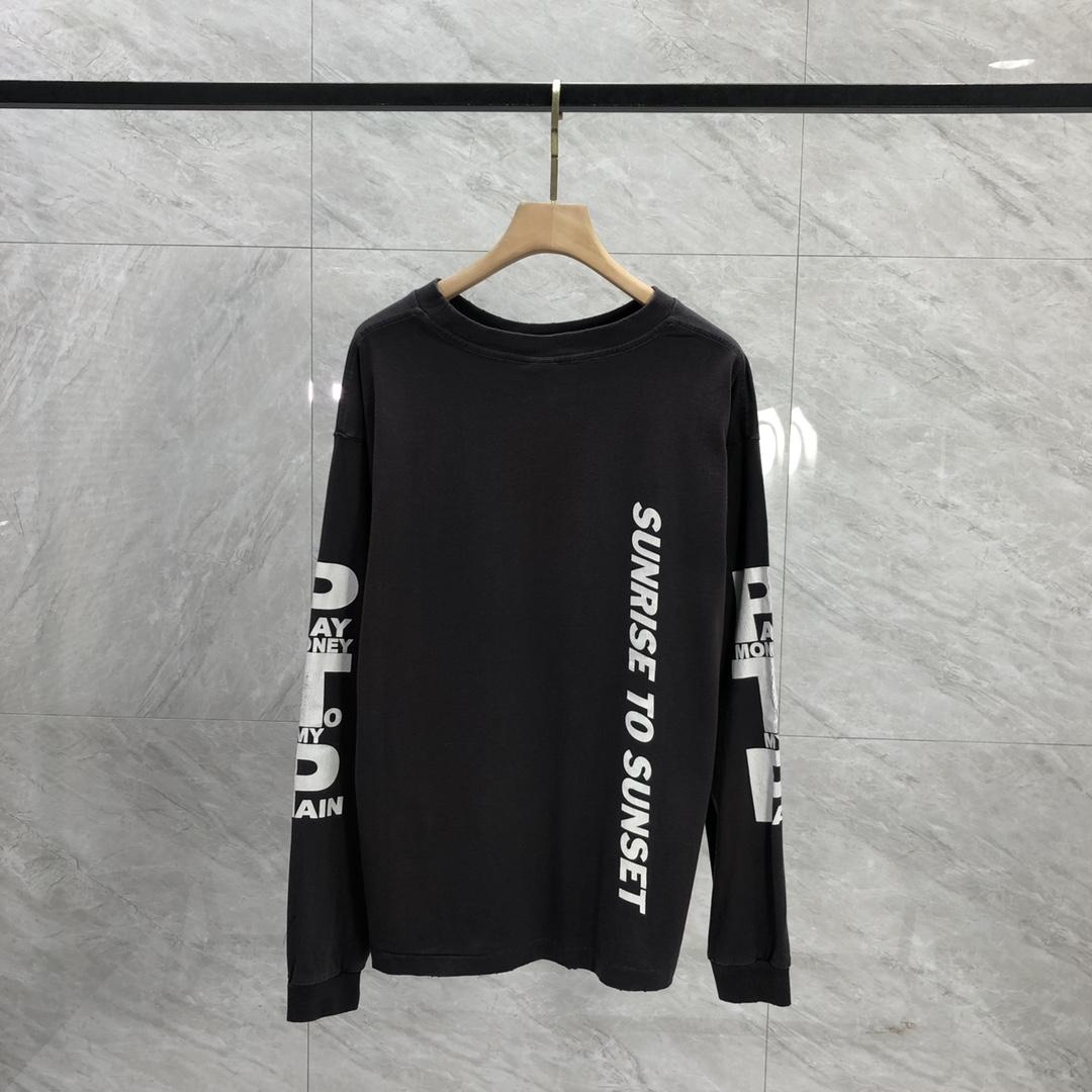 Saint Michael x Pay Money To My Pain Long Sleeve Tee Black - FashionPlug