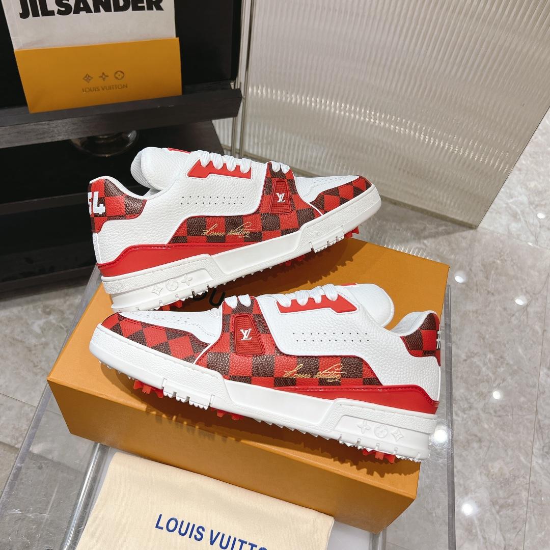 Louis Vuitton LV Trainer Sneaker    - FashionPlug
