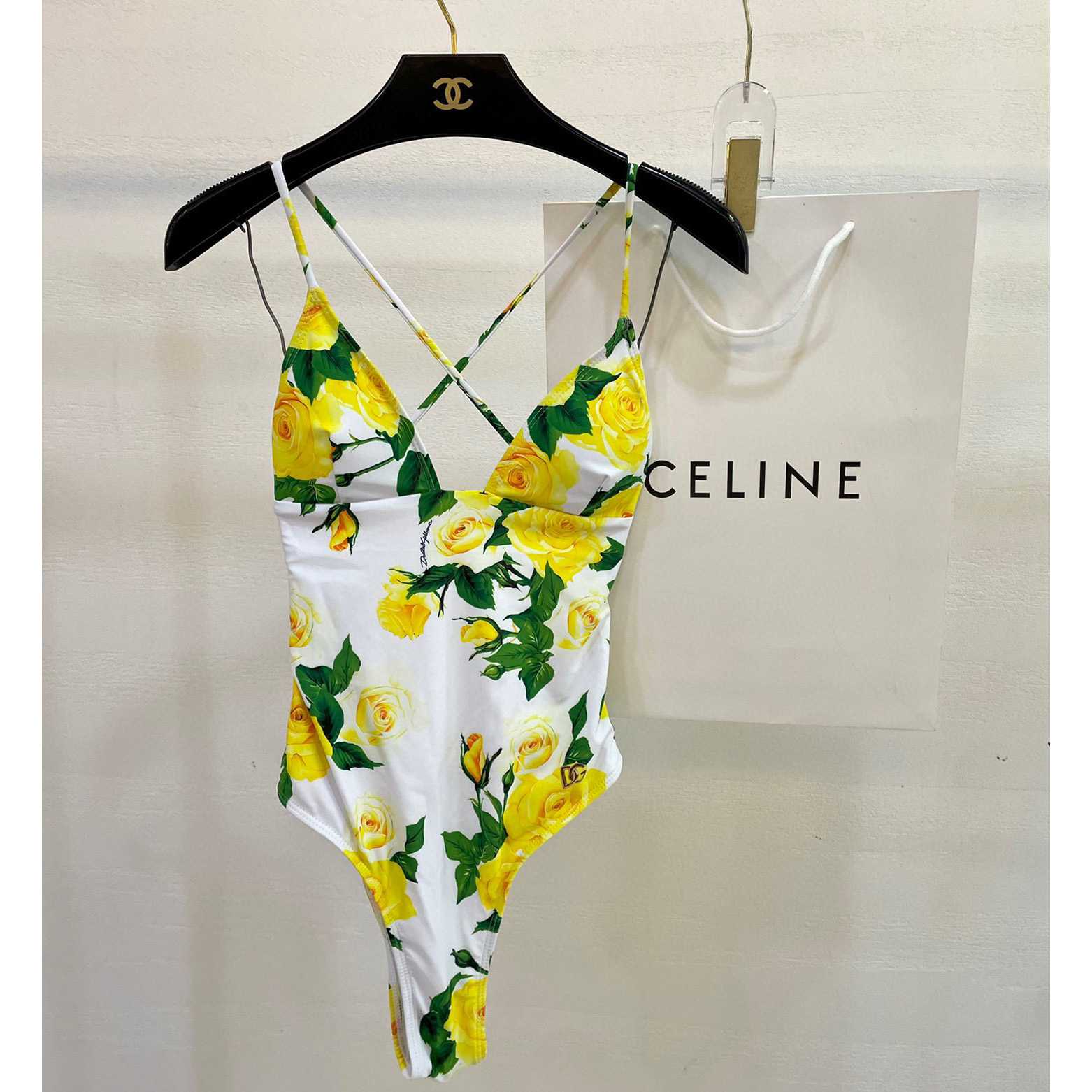Dolce & Gabbana Women's Yellow One-Piece - FashionPlug