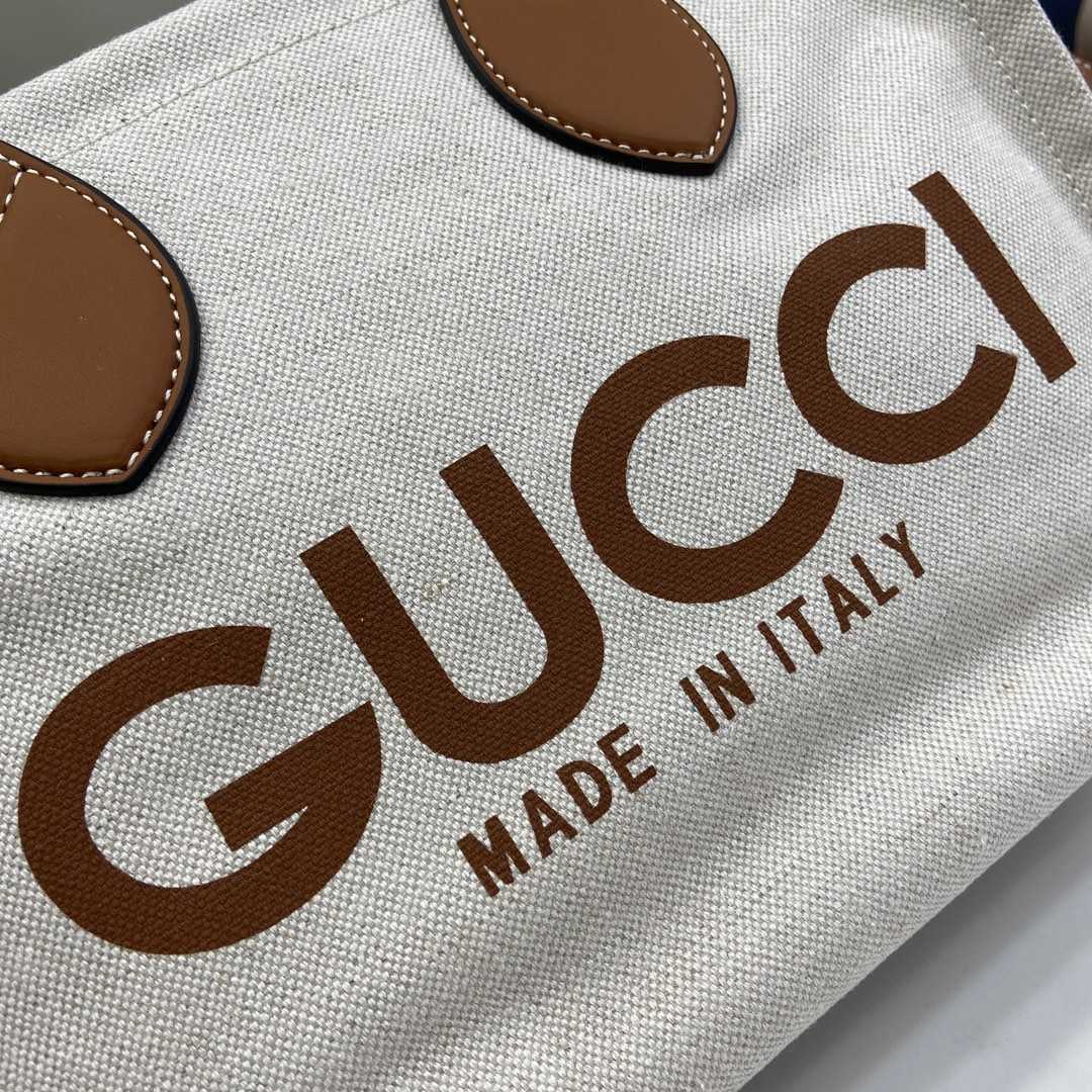 Gucci Mini Tote Bag With Gucci Print - FashionPlug