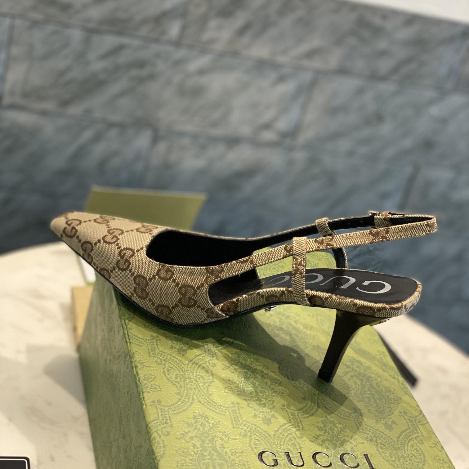 Gucci Women's GG Slingback Pump  - FashionPlug