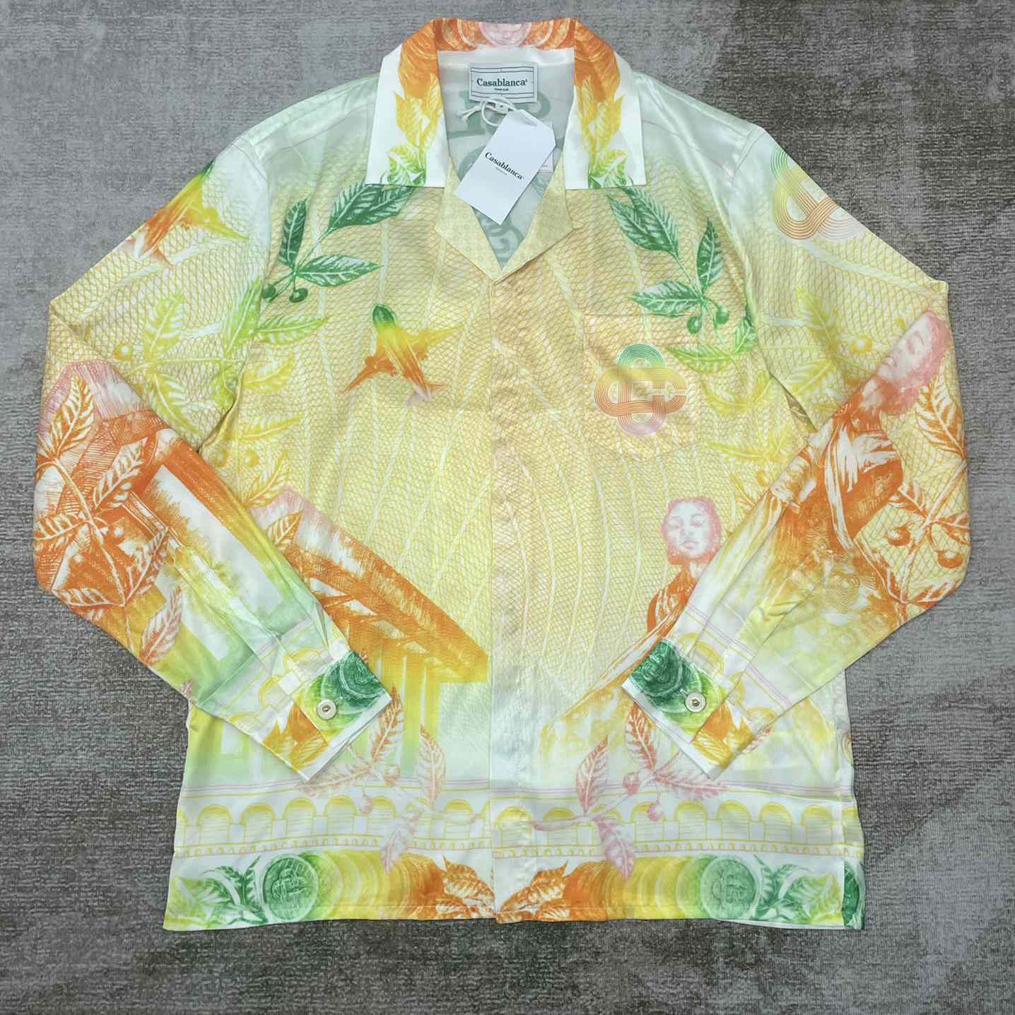 Casablanca La Monnaie Silk Shirt    CA3472 - FashionPlug