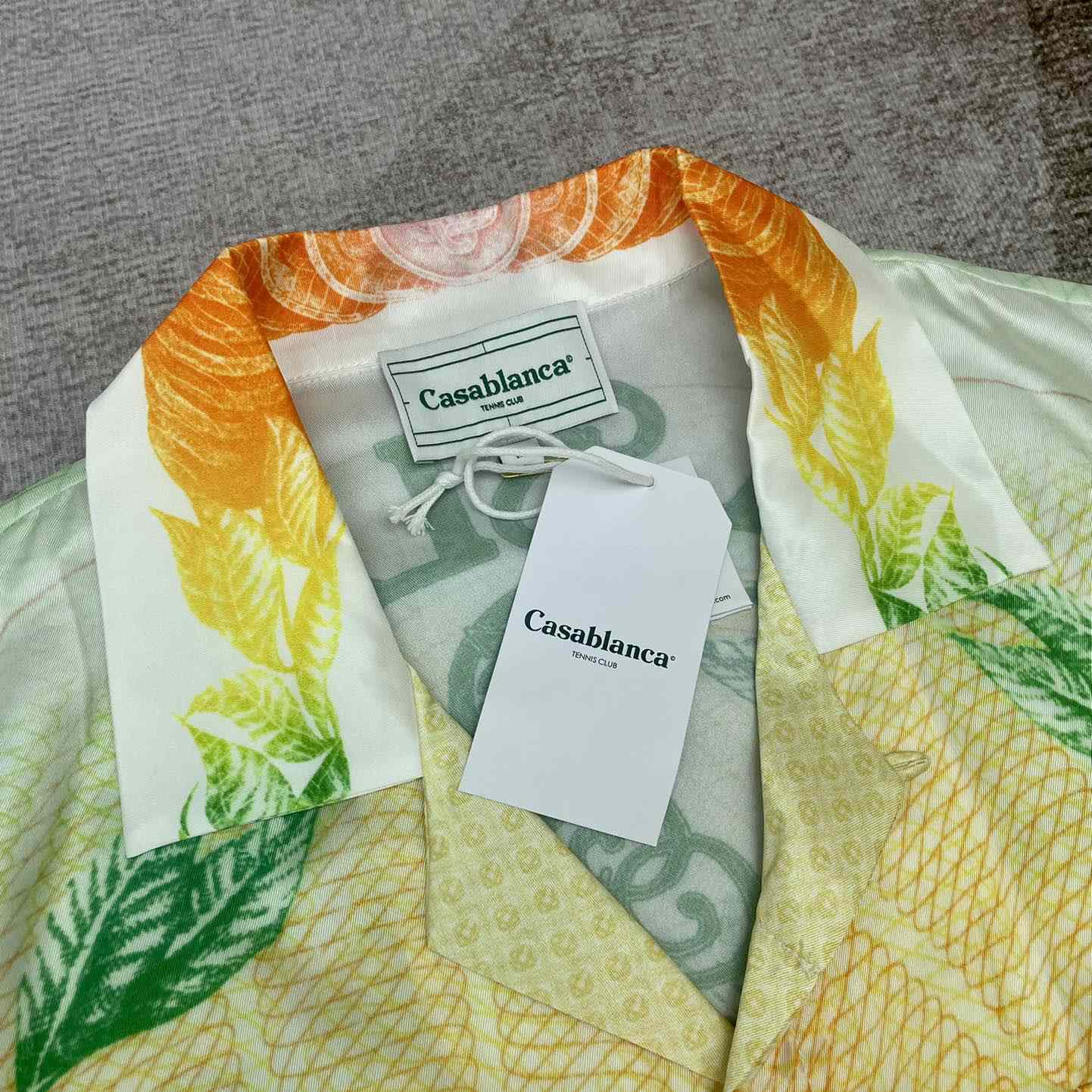 Casablanca La Monnaie Silk Shirt    CA3472 - FashionPlug