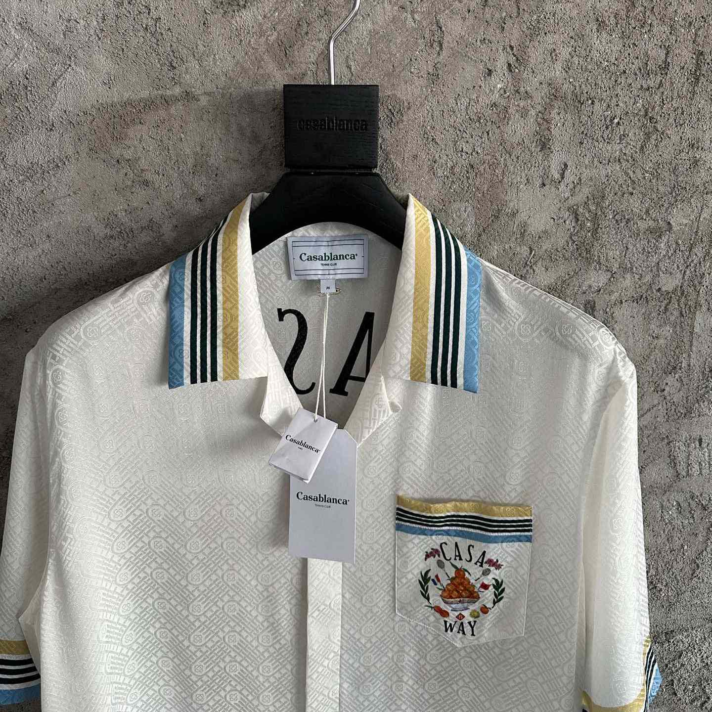 Casablanca Casa Way Shirt With Monogram - FashionPlug