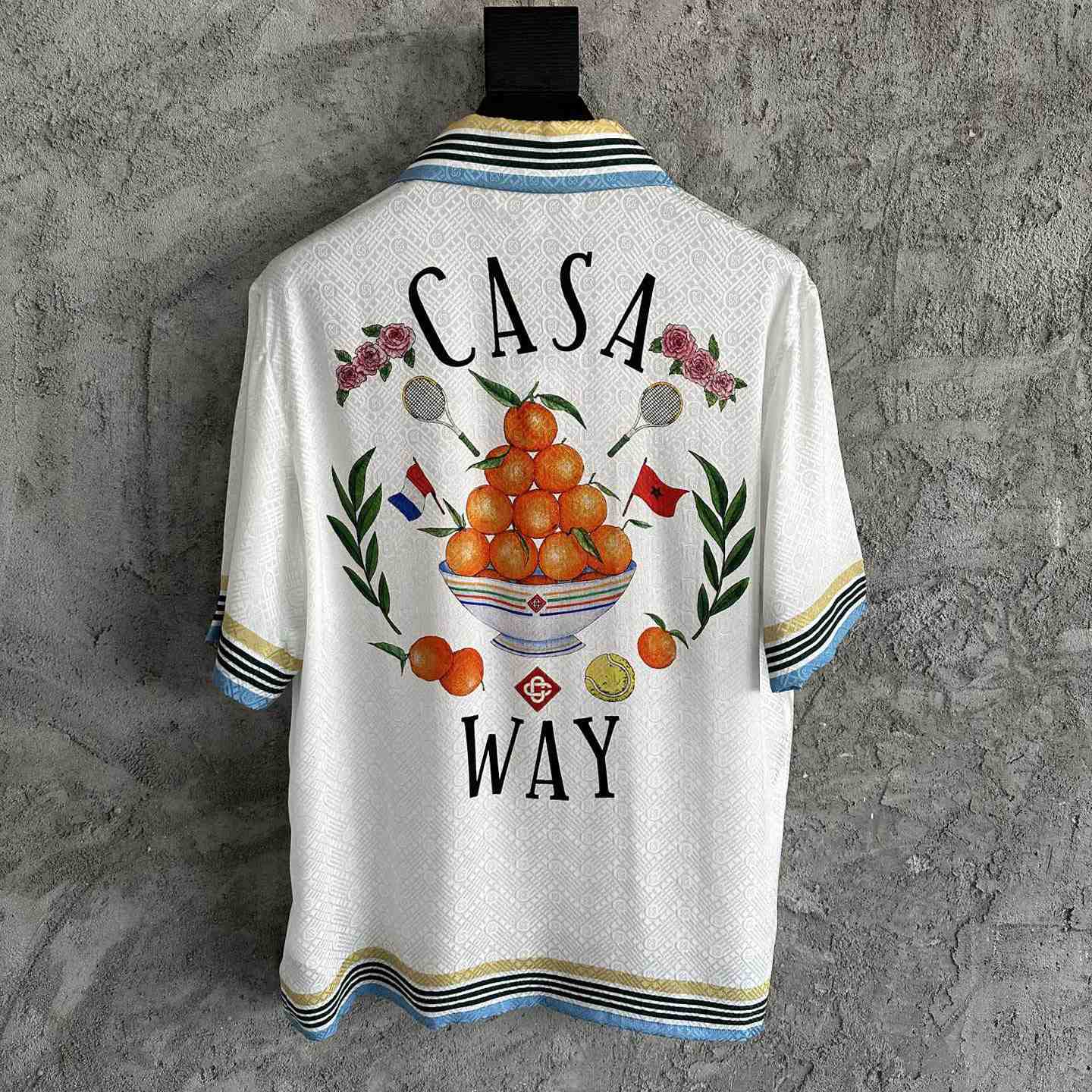 Casablanca Casa Way Shirt With Monogram - FashionPlug