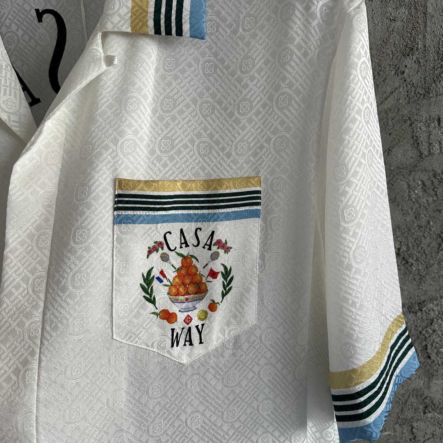 Casablanca Casa Way Shirt With Monogram - FashionPlug