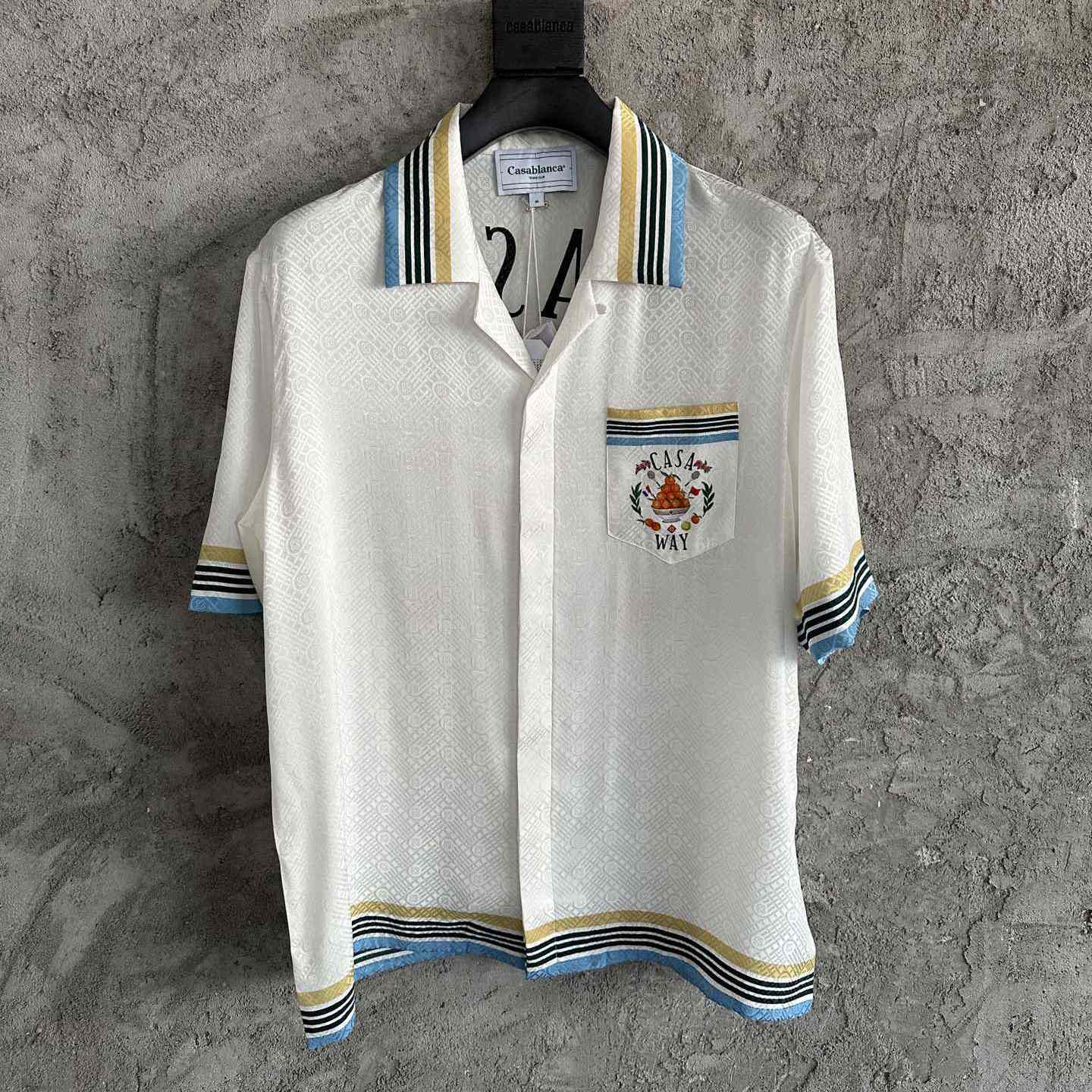 Casablanca Casa Way Shirt With Monogram - FashionPlug