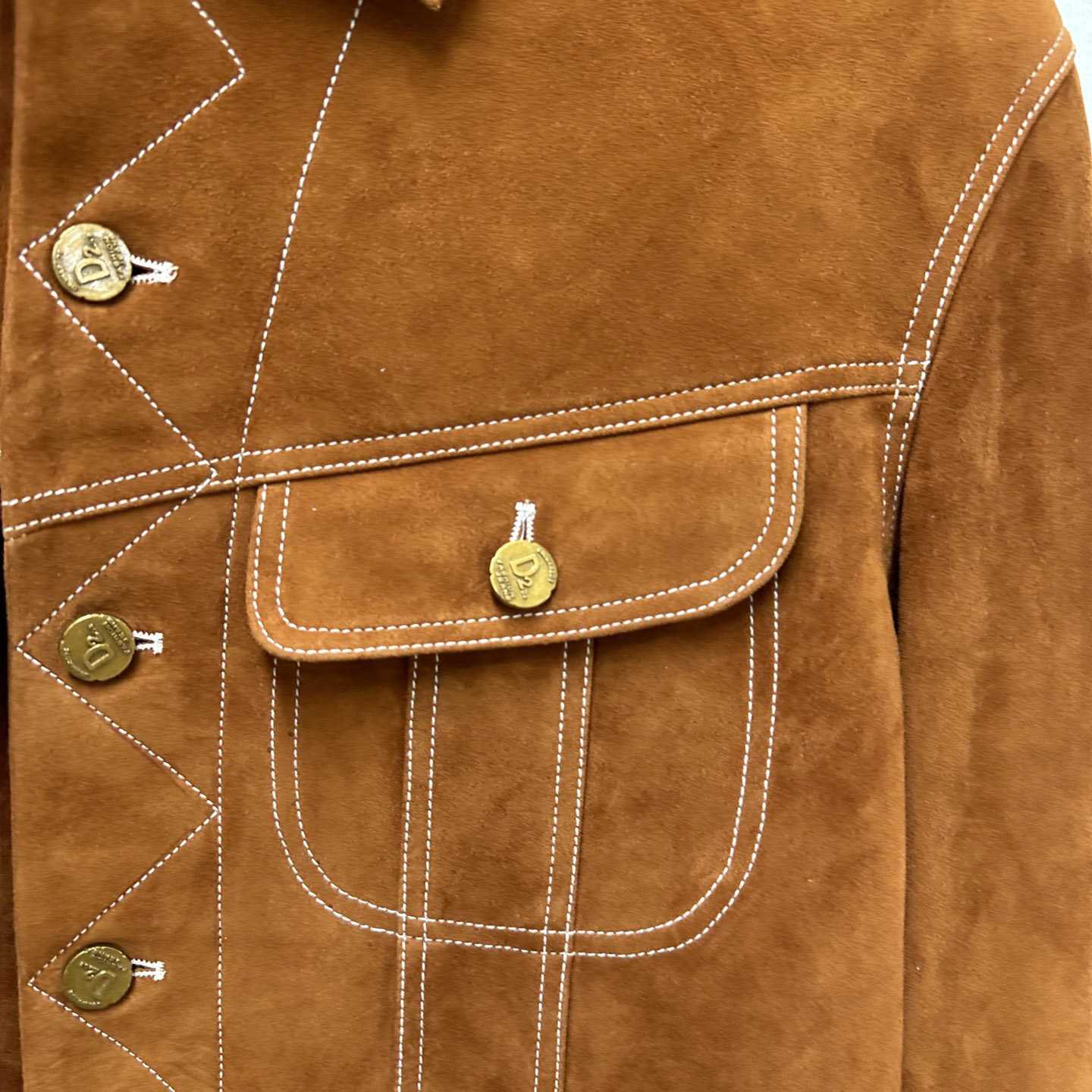 Dsquared2 Leather L.A. Jean Jacket - FashionPlug