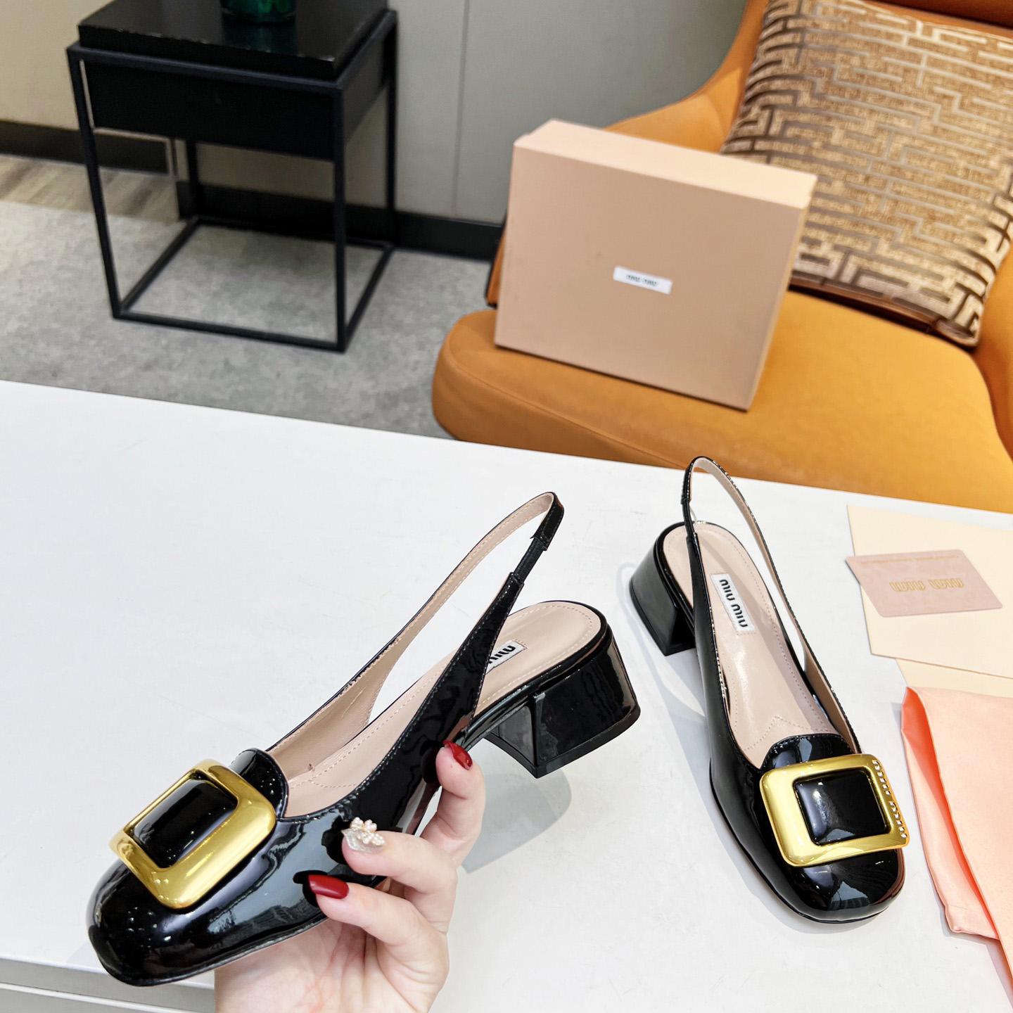 Miu Miu Patent Leather Pumps - FashionPlug