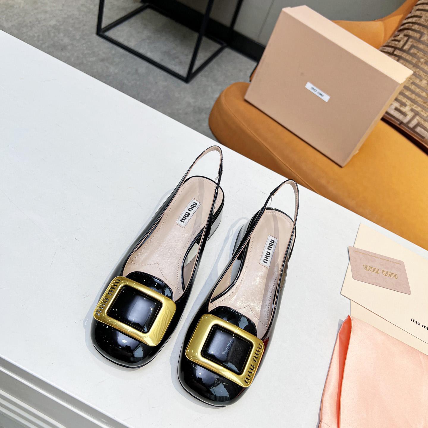 Miu Miu Patent Leather Pumps - FashionPlug