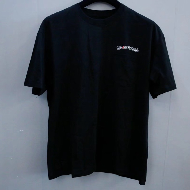 Chrome Heart x Rolling Stones scroll Logo Tee - FashionPlug