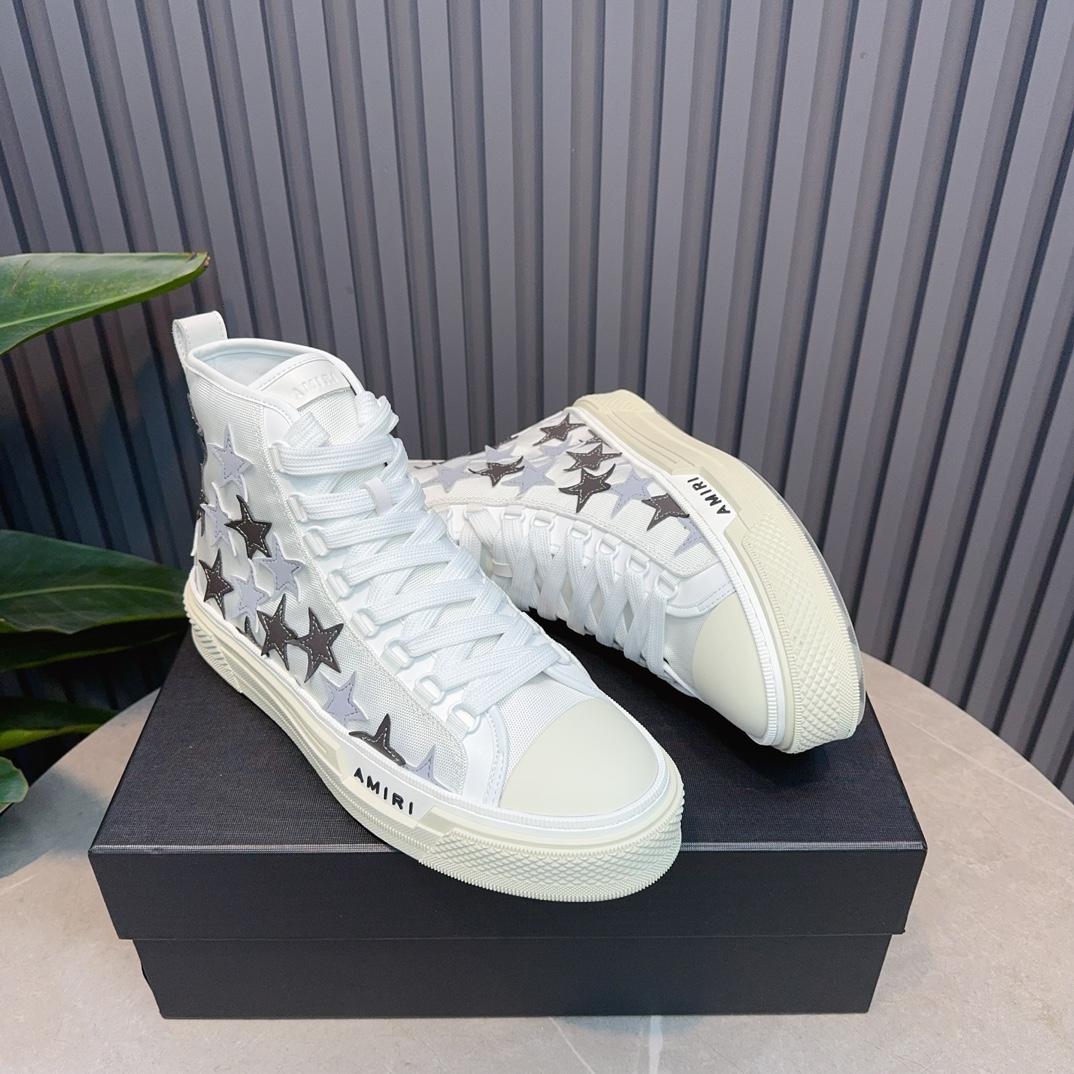 Amiri Stars Court High 'Grey' - FashionPlug