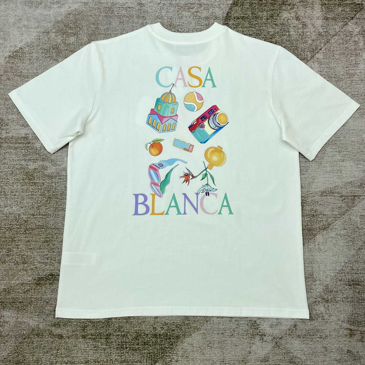Casablanca Graphic Print T-shirt     C866 - FashionPlug