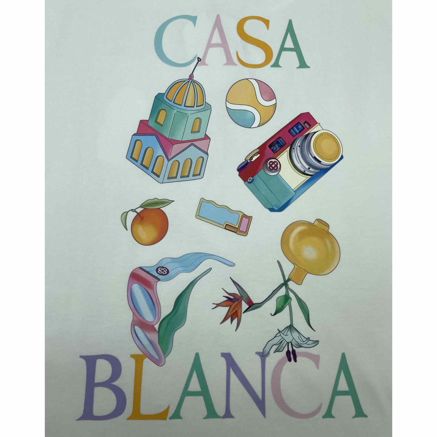 Casablanca Graphic Print T-shirt     C866 - FashionPlug