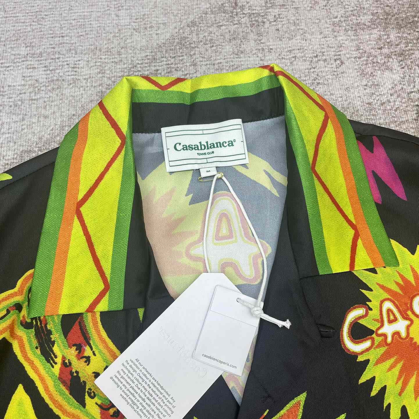 Casablanca Music For the People Silk Shirt   CA3471 - FashionPlug