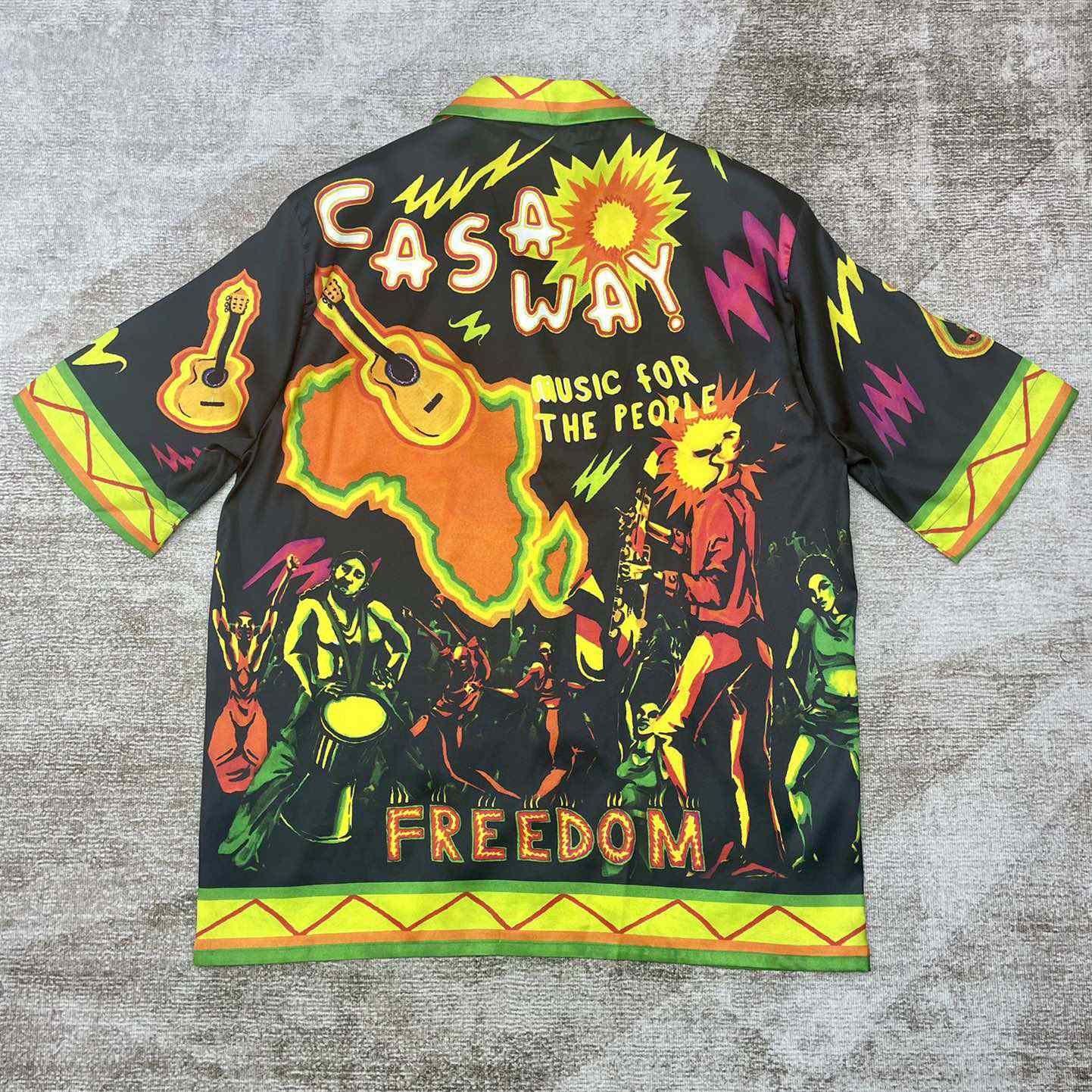 Casablanca Music For the People Silk Shirt   CA3471 - FashionPlug