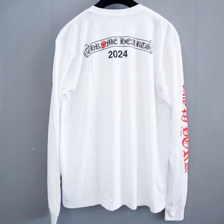 Chrome Hearts Logo Long Sleeve T-Shirt - FashionPlug