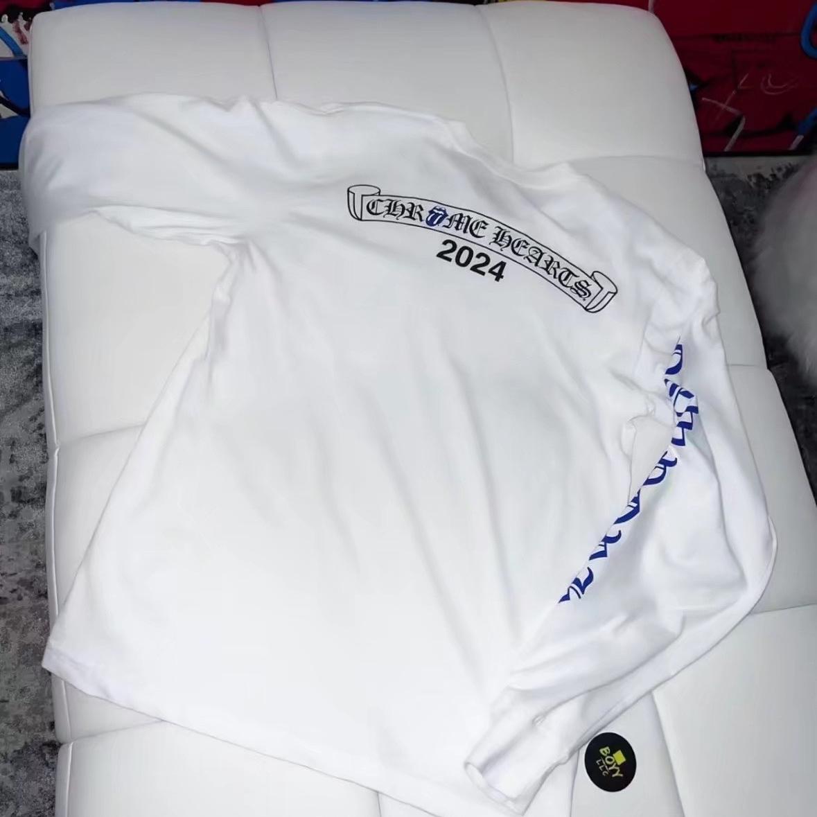 Chrome Hearts Logo Long Sleeve T-Shirt - FashionPlug