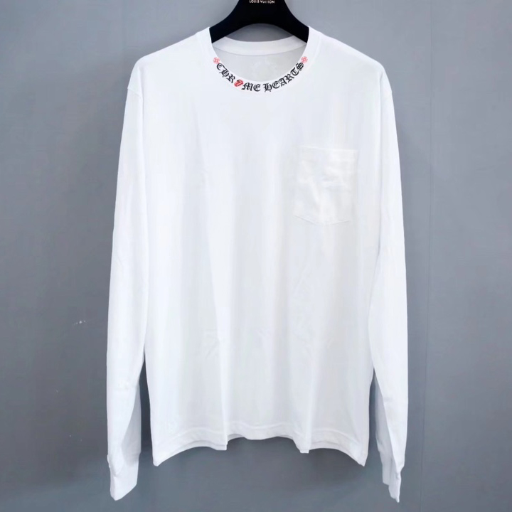 Chrome Hearts Logo Long Sleeve T-Shirt - FashionPlug