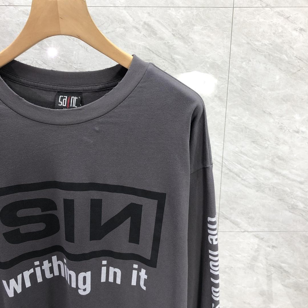 Saint Michael Long Sleeve Tee - FashionPlug