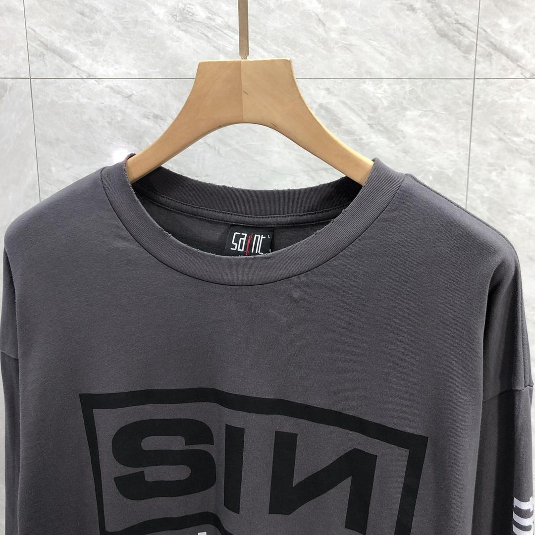 Saint Michael Long Sleeve Tee - FashionPlug