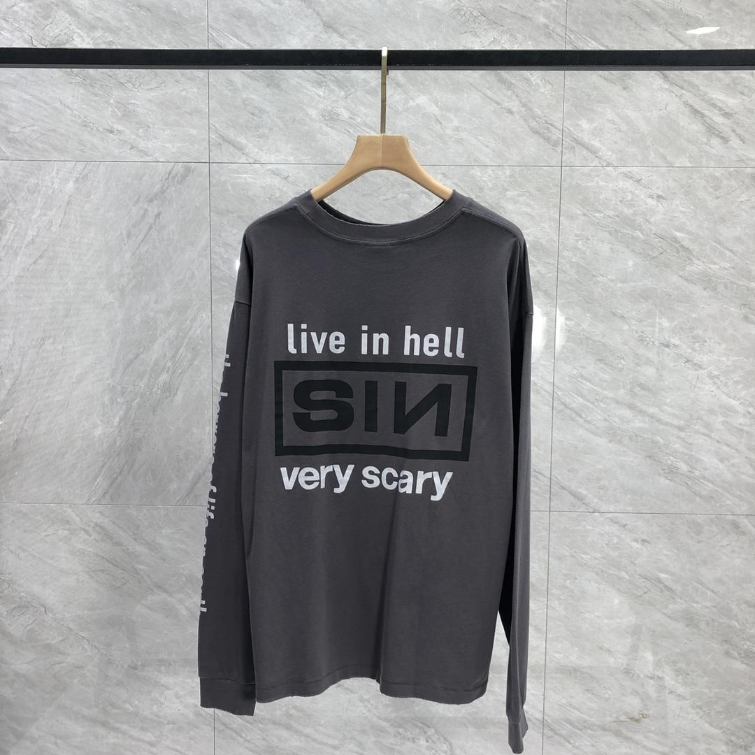 Saint Michael Long Sleeve Tee - FashionPlug