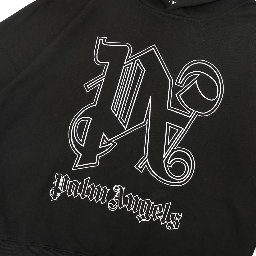 Palm Angels Monogram Statement Hoody - FashionPlug