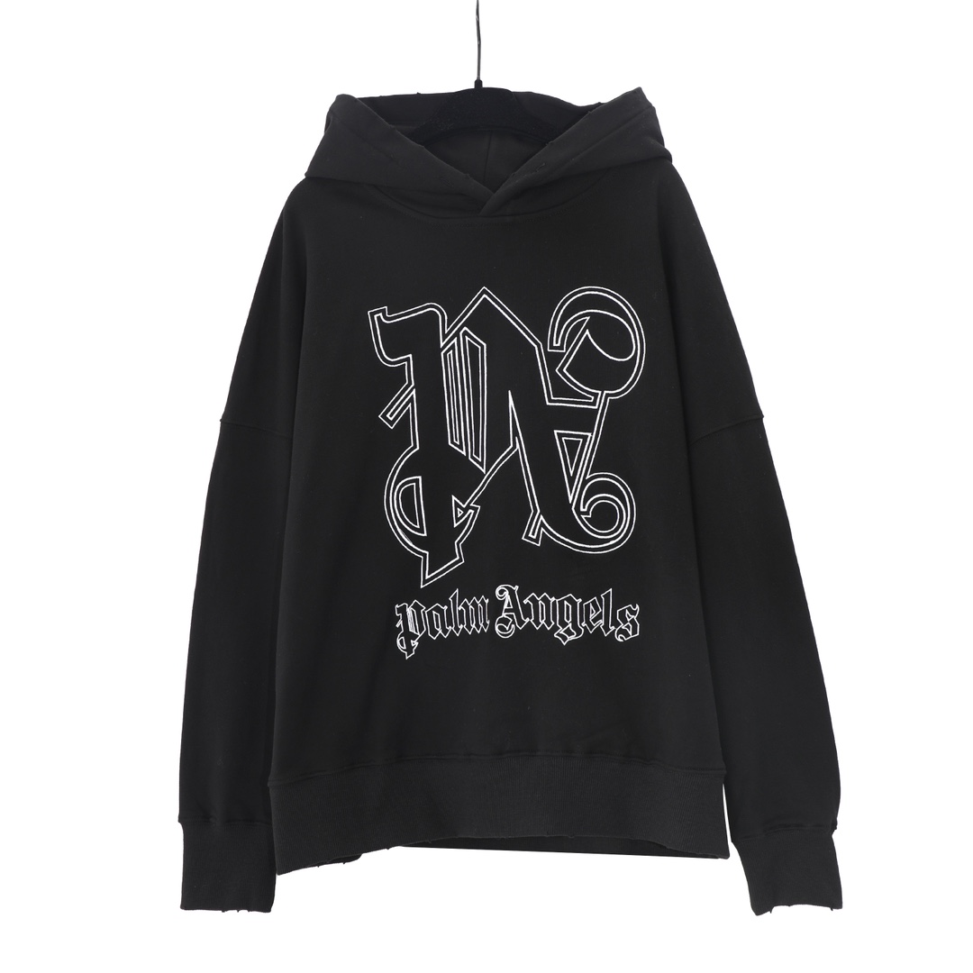 Palm Angels Monogram Statement Hoody - FashionPlug