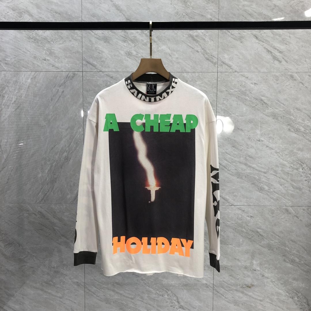 Saint Michael 'A Cheap Holiday' Printed Longsleeve - FashionPlug