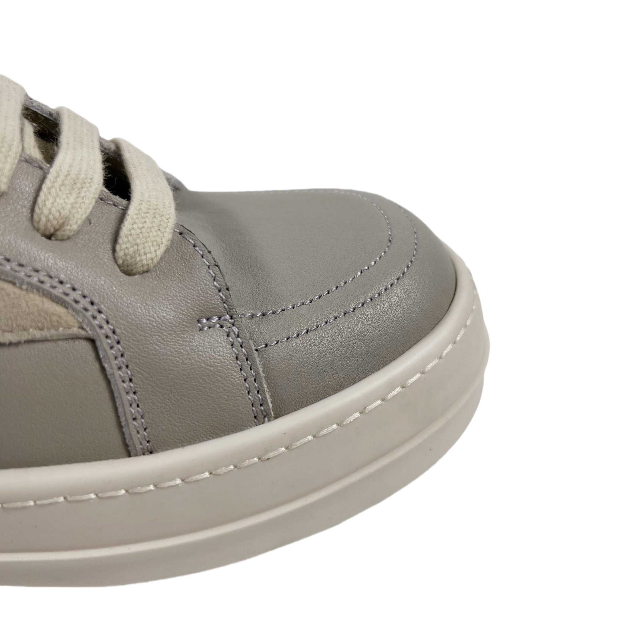 Rick Owens Lido Vintage Leather Sneakers - FashionPlug