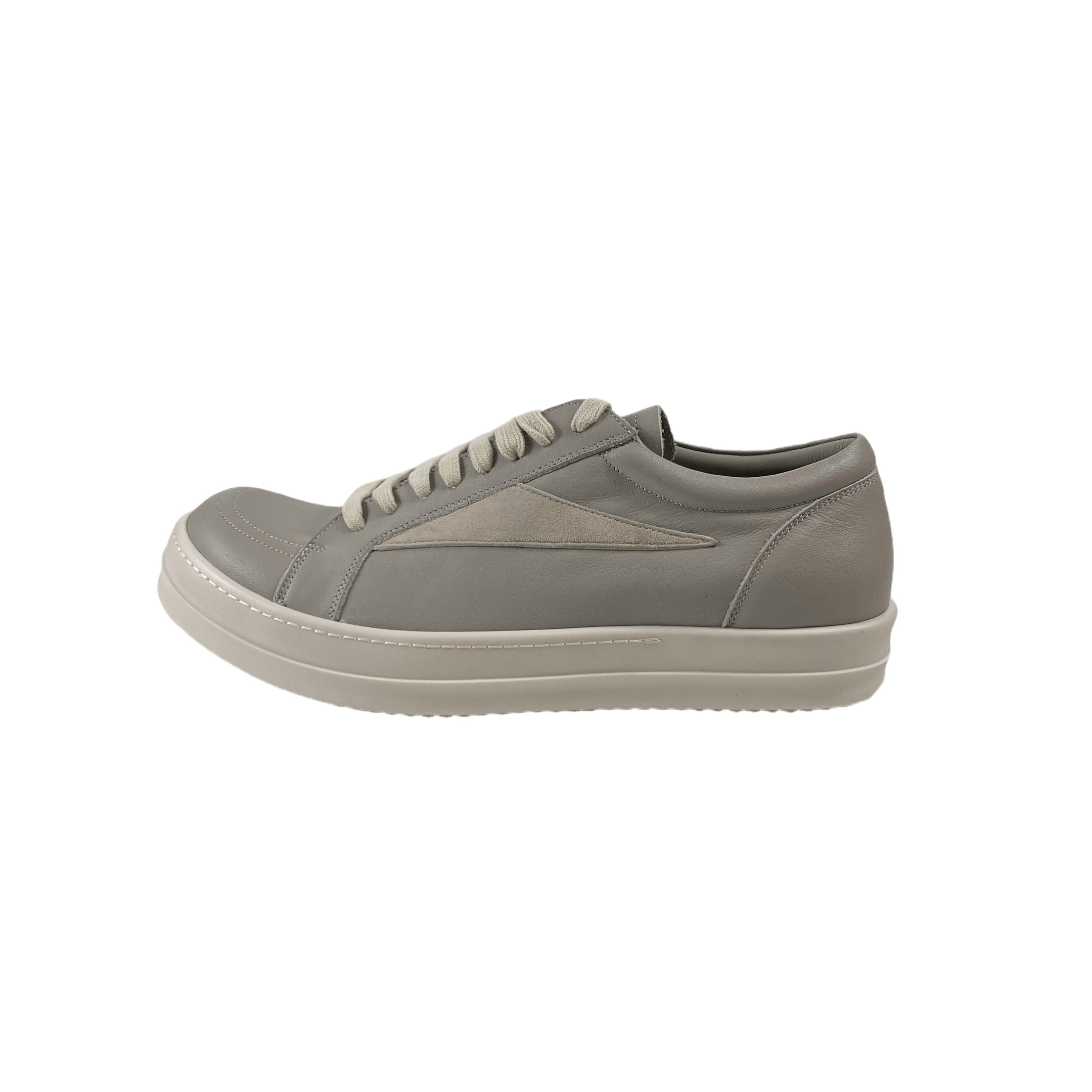 Rick Owens Lido Vintage Leather Sneakers - FashionPlug