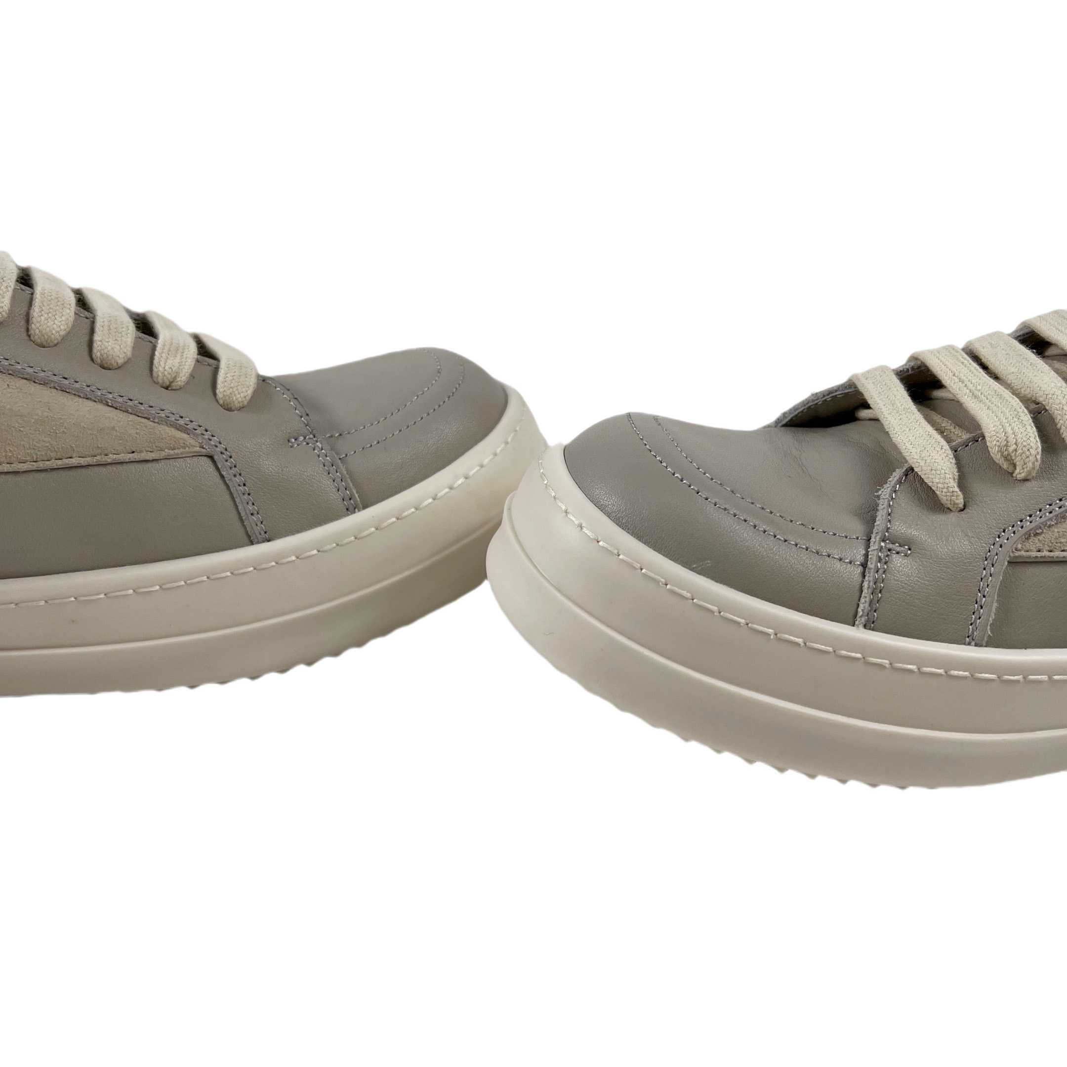 Rick Owens Lido Vintage Leather Sneakers - FashionPlug