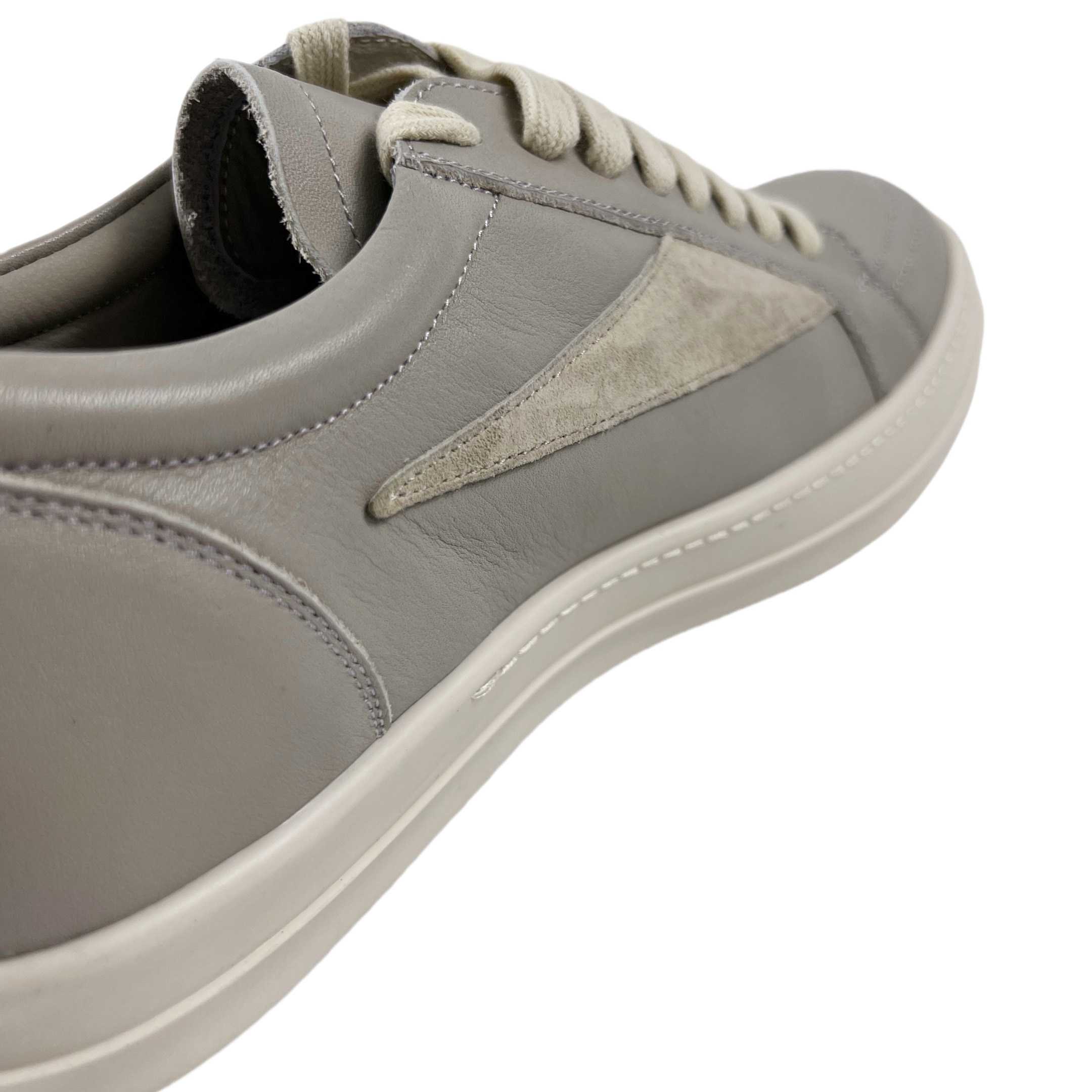 Rick Owens Lido Vintage Leather Sneakers - FashionPlug