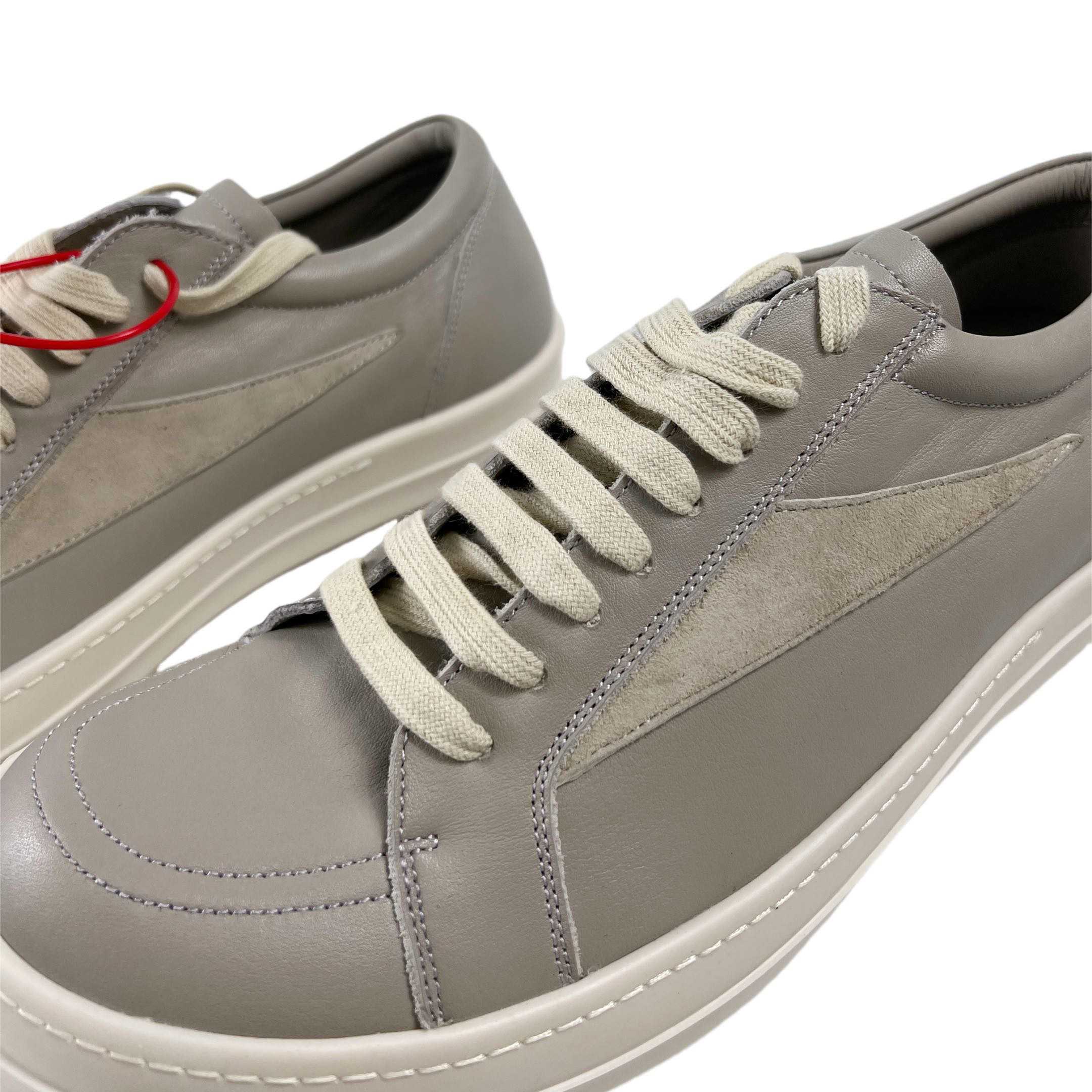 Rick Owens Lido Vintage Leather Sneakers - FashionPlug