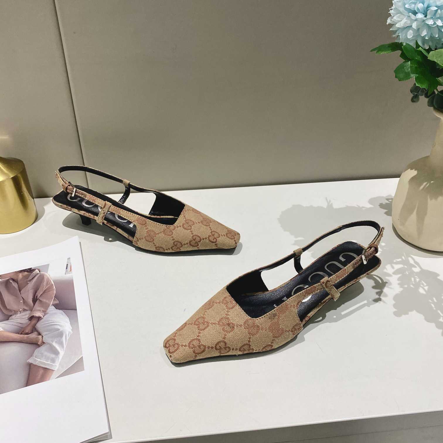 Gucci Women's GG Slingback Ballet Flat - FashionPlug
